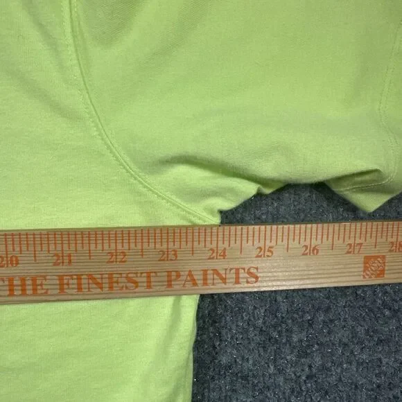 Zara Men's Tshirt LG Winky‎ Face Neon Green Party Leisure - Picture 7 of 8